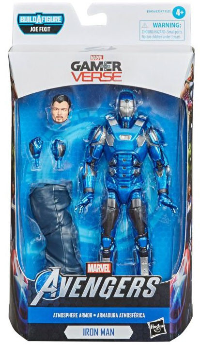 blue iron man action figure