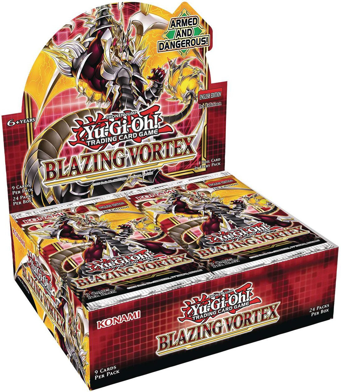 YuGiOh Blazing Vortex Booster Box 24 Packs Konami - ToyWiz