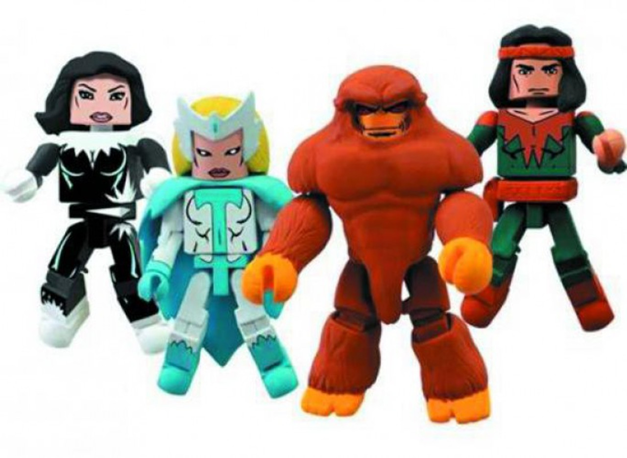 Marvel Minimates Alpha Flight Minifigure 4 Pack 2 Damaged Package Diamond Select Toys Toywiz - demon slayer unleashed pre pre alpha roblox