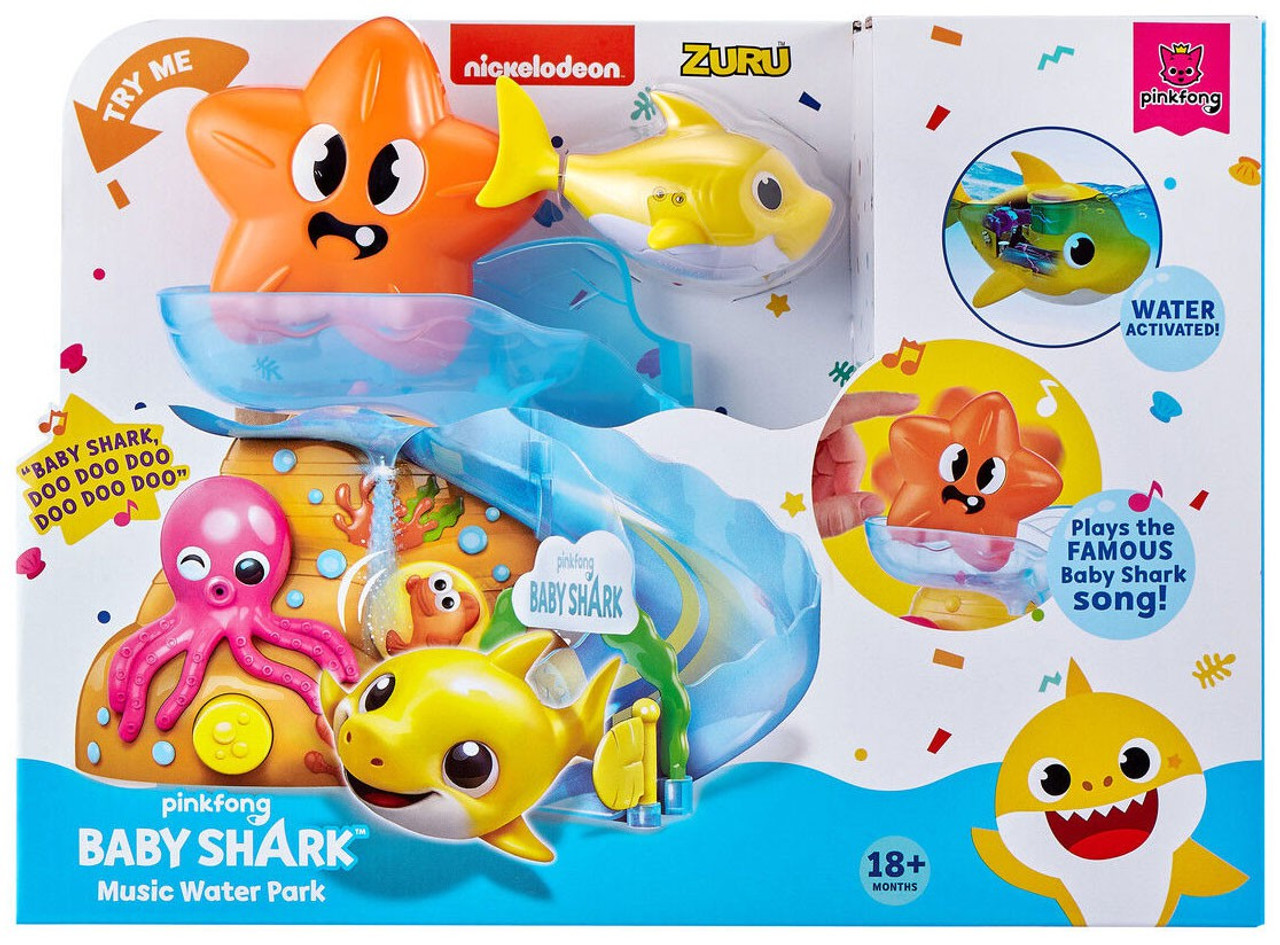 Baby Shark Robo Alive Sing Swim Music Water Park Playset Zuru Toys Toywiz - roblox music codes for baby shark