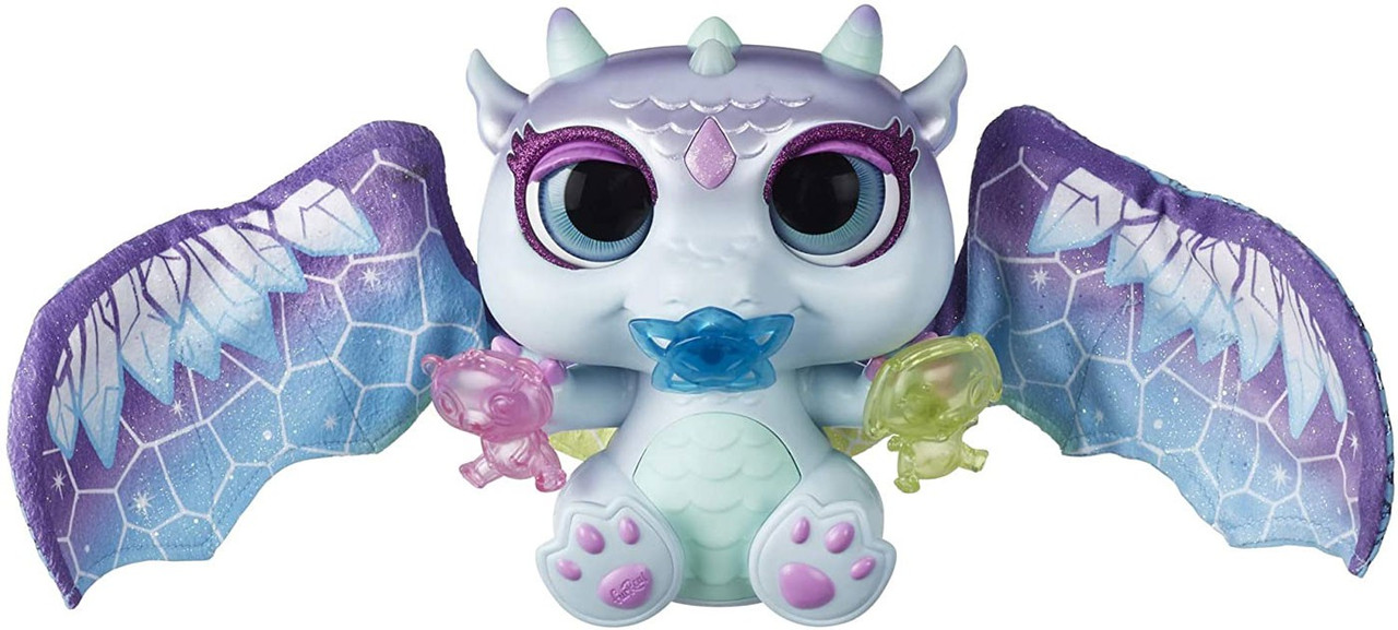 Furreal Moodwings Snow Dragon Exclusive Interactive Pet Hasbro Toywiz - roblox zombie attack ghost dragon pet