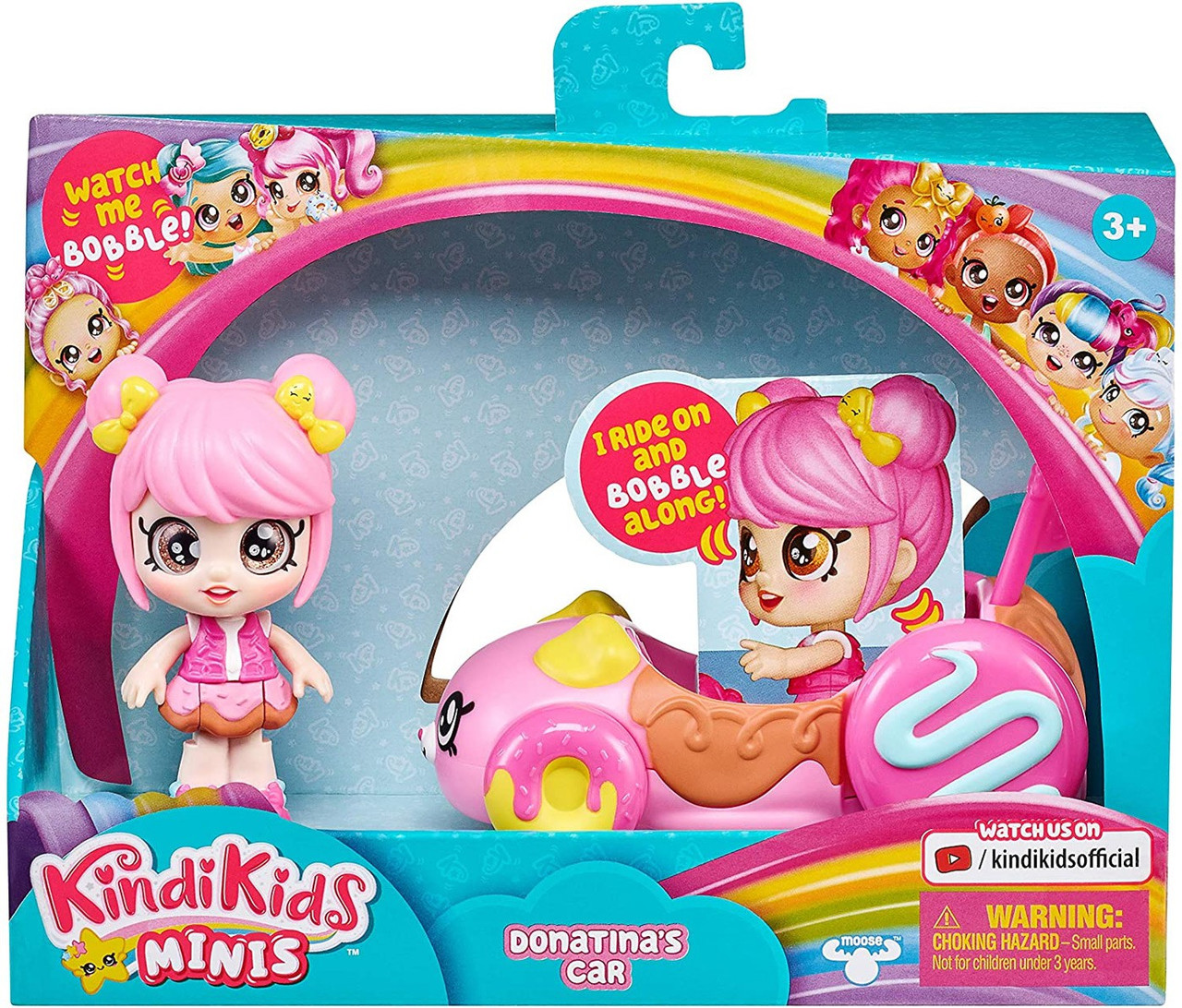Kindi Kids MINIS Donatina Donut Car Doll Moose Toys - ToyWiz