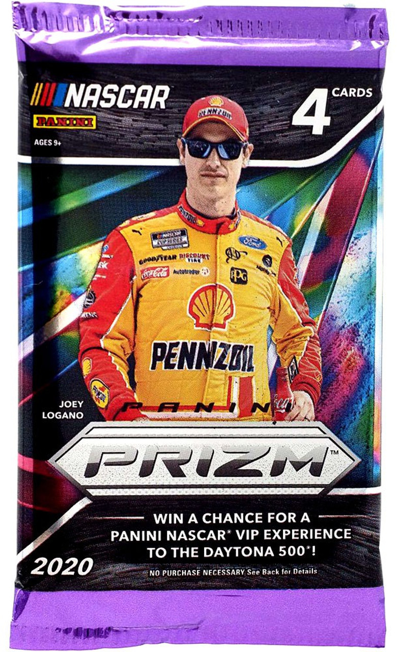 NASCAR Panini 2020 Prizm Racing Trading Card RETAIL Pack 4 Cards ToyWiz