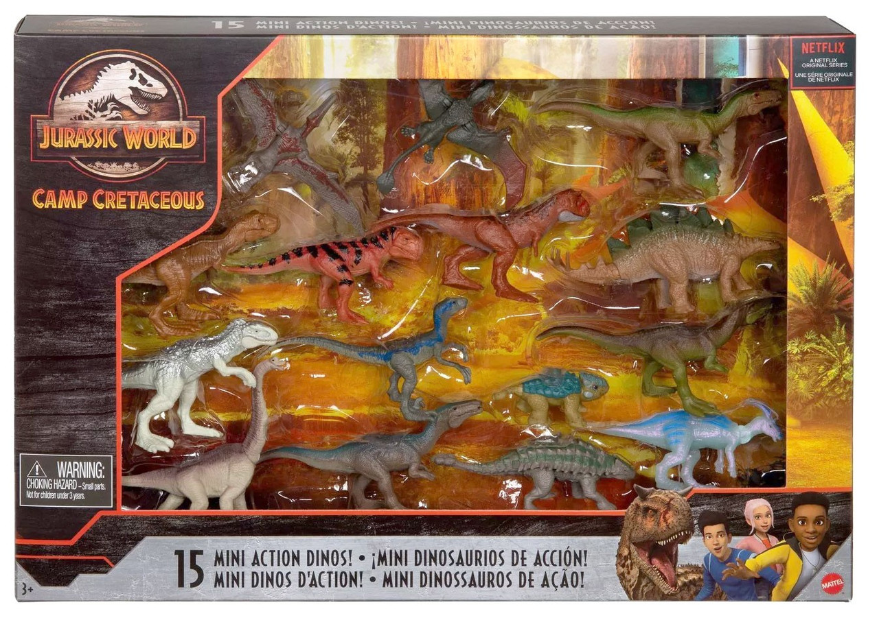 jurassic world mini action dinos