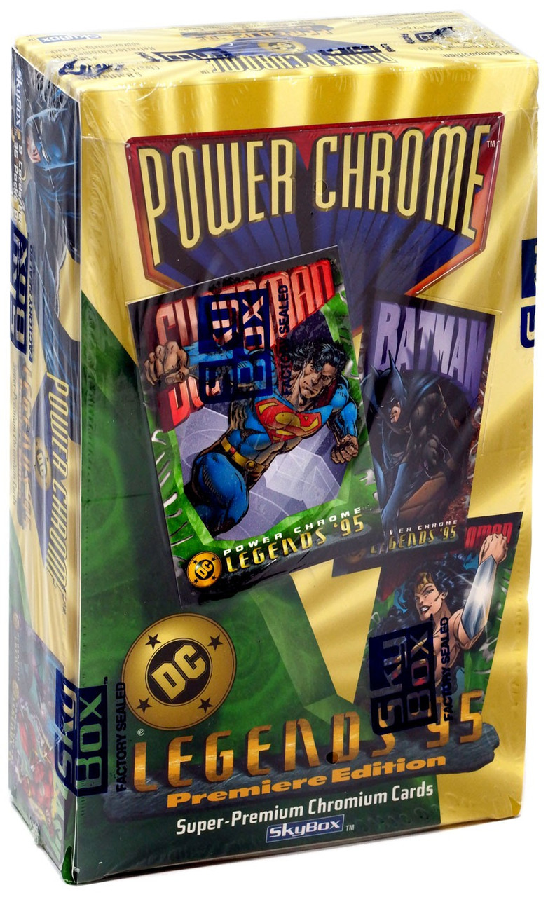 Dc Power Chrome Legends 95 Premiere Edition Trading Card Hobby Box Skybox Toywiz - roblox winter skybox