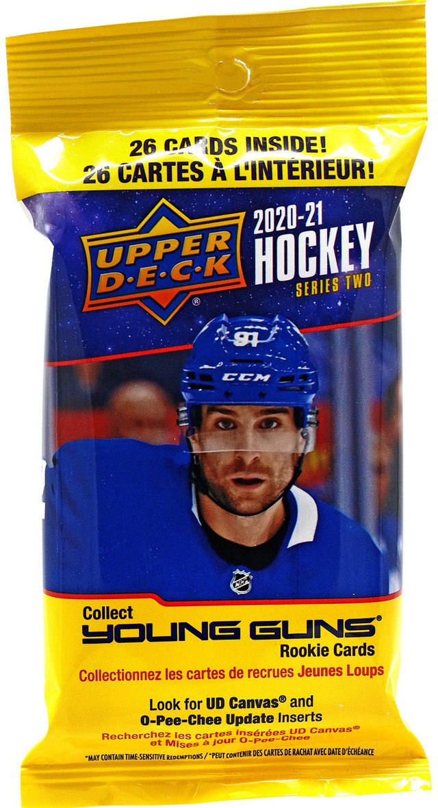 NHL 202021 Series 2 Hockey Trading Card VALUE Pack 26 Cards Upper Deck ToyWiz