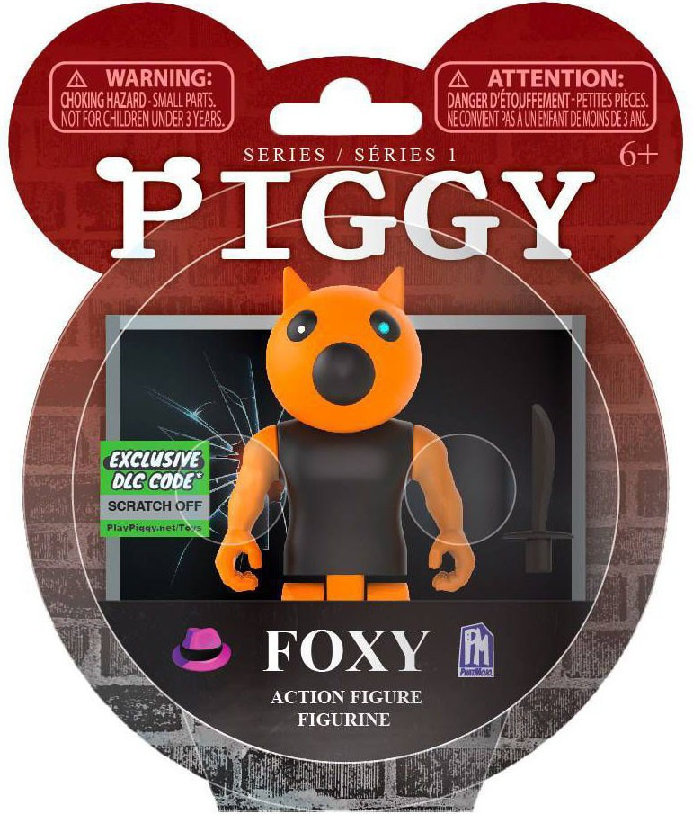 Piggy Series 1 Foxy 3.5 Action Figure Exclusive DLC Code PhatMojo