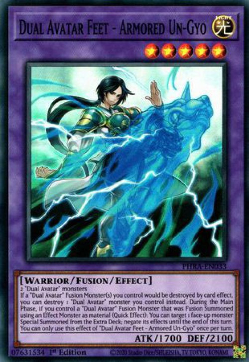 YuGiOh Phantom Rage Single Card Super Rare Dual Avatar Feet - Armored ...