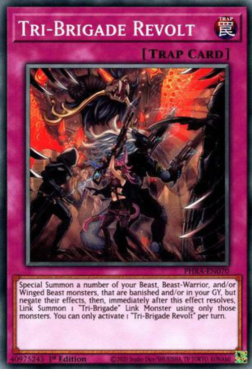 YuGiOh Phantom Rage Single Card Common Tri-Brigade Revolt PHRA-EN070 ...