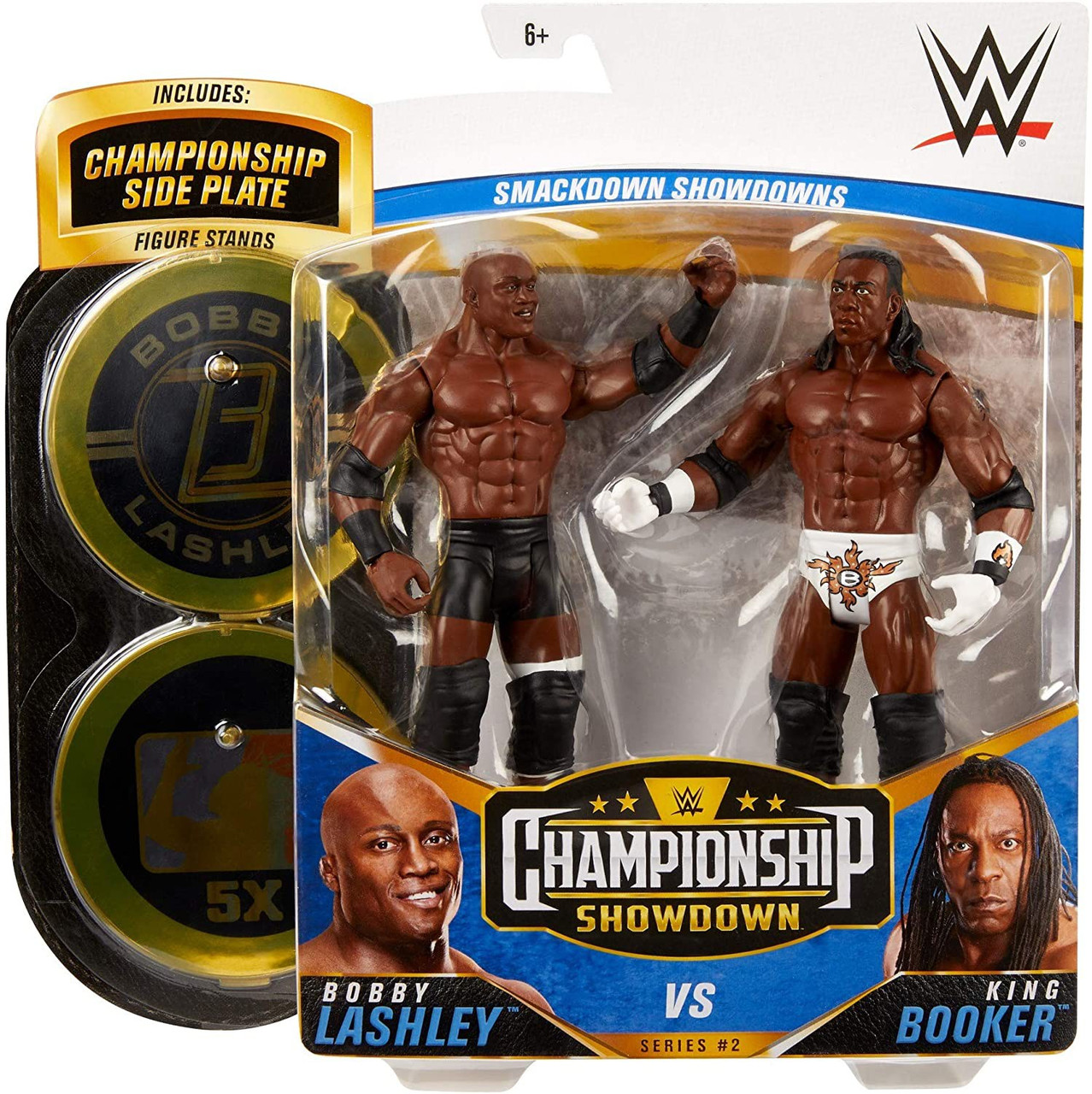 Wwe Wrestling Championship Showdown Series 2 Bobby Lashley Vs Booker T 6 Action Figure 2 Pack Mattel Toys Toywiz