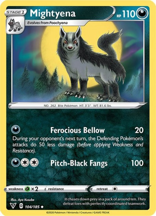 pokemon card mightyena – TG09/TG30 – Astral Radiance – Trainer Gallery Full Art – Foil : Toys & Games Kick Away Switch out your opponents Active Pokemon to the Bench Pokemon » Mightyena - 129/217