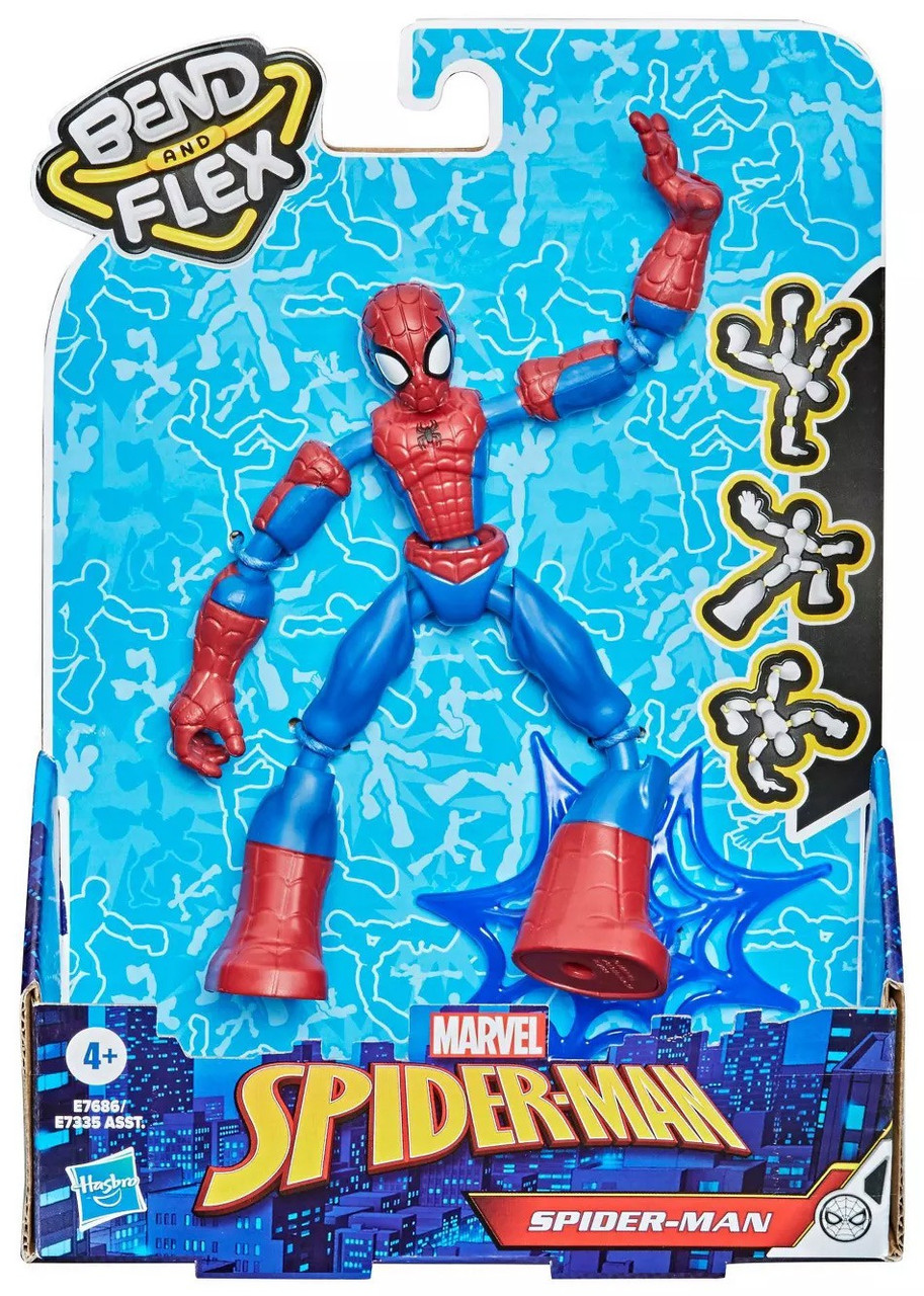 Marvel Spider Man Bend Flex Spider Man 6 Action Figure 2021 Hasbro Toys Toywiz 5506