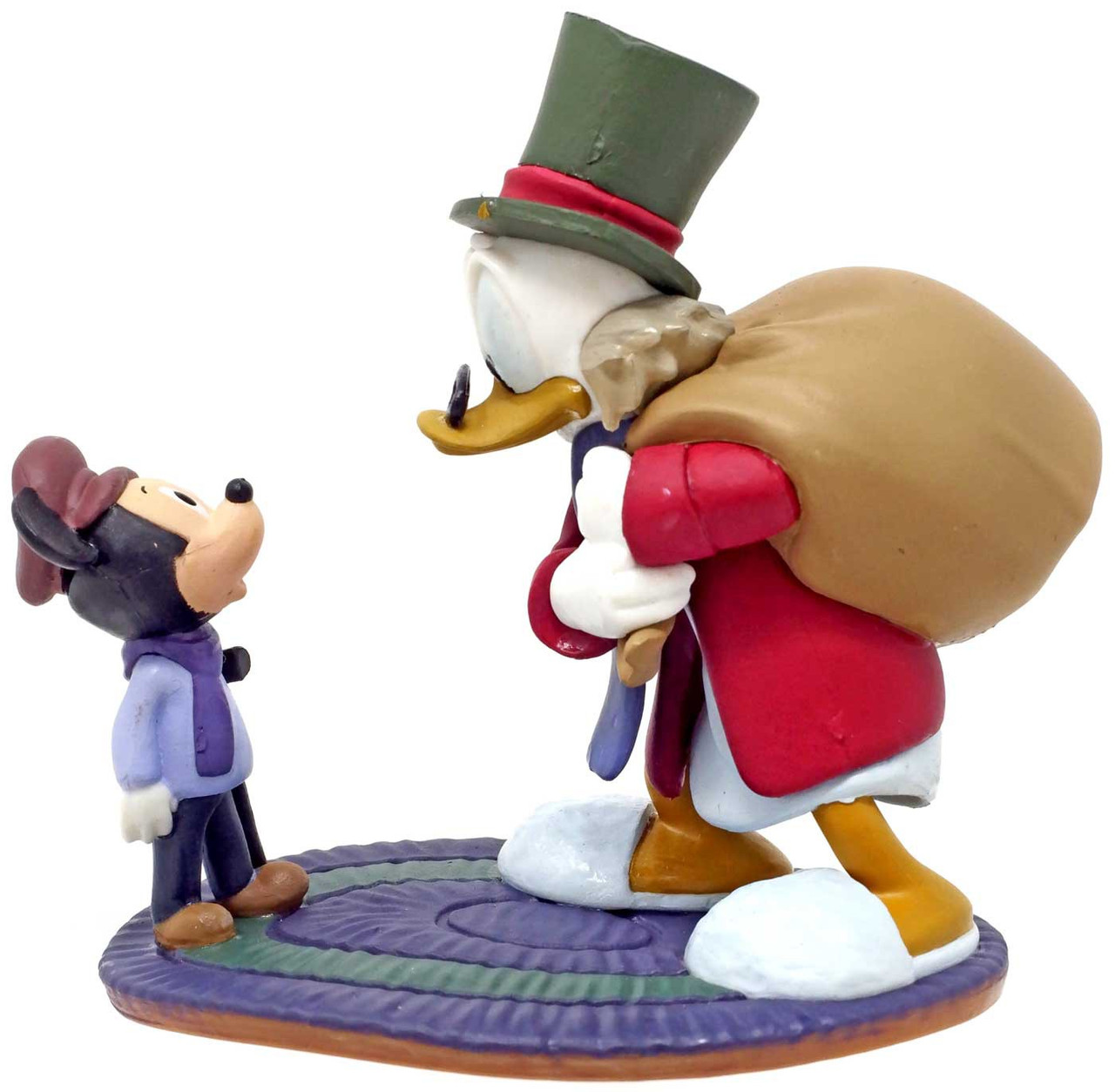 Disney Mickey Mouse Mickeys Christmas Carol Scrooge Mcduck As Ebenezer Scrooge With Tiny Tim Pvc Figure Loose Toywiz - smallest roblox hat