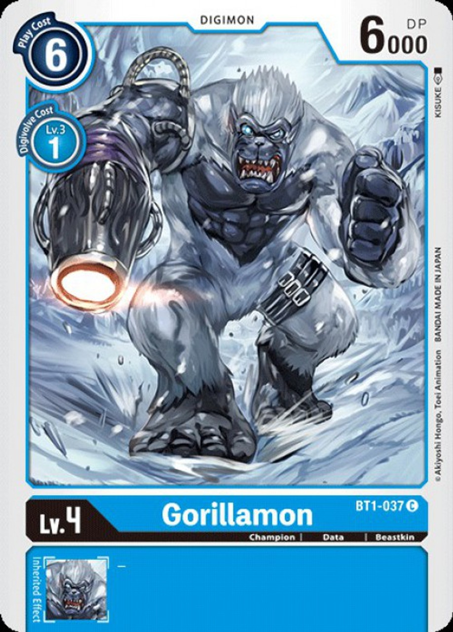 Digimon Trading Card Game 2020 V 1 Single Card Common Gorillamon Bt1 037 Toywiz Digimon Trading Card Game 2020 V 1 Single Card Common Gorillamon Bt1 037 Toywiz