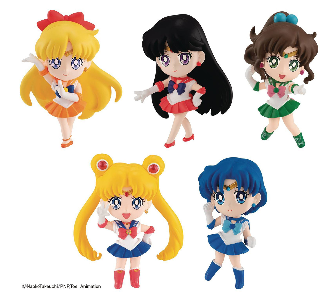 Sailor Moon Eternal Pretty Guard Sailor Moon 6 Set Of 5 Chibi Figure Version A Banpresto Toywiz