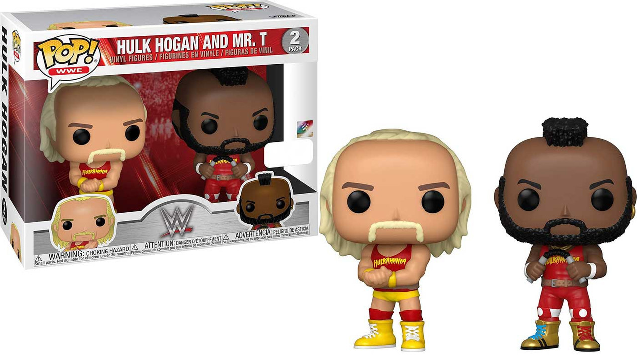 Konsulat Omsorg på en ferie Funko WWE Wrestling POP WWE Hulk Hogan Mr. T Exclusive Vinyl Figure 2-Pack  - ToyWiz