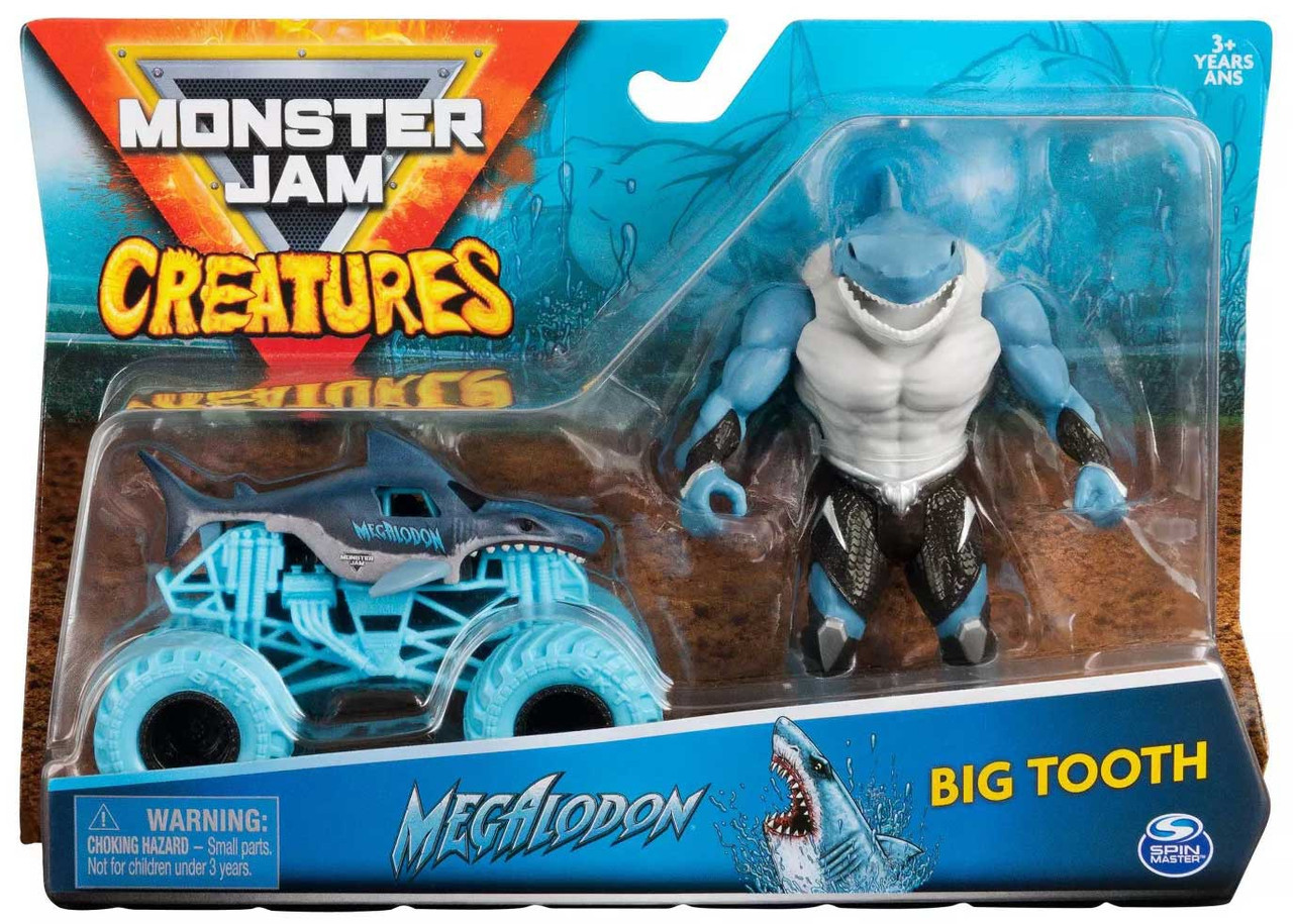 Monster Jam Creatures Megalodon Big Tooth 164 Diecast Car Figure