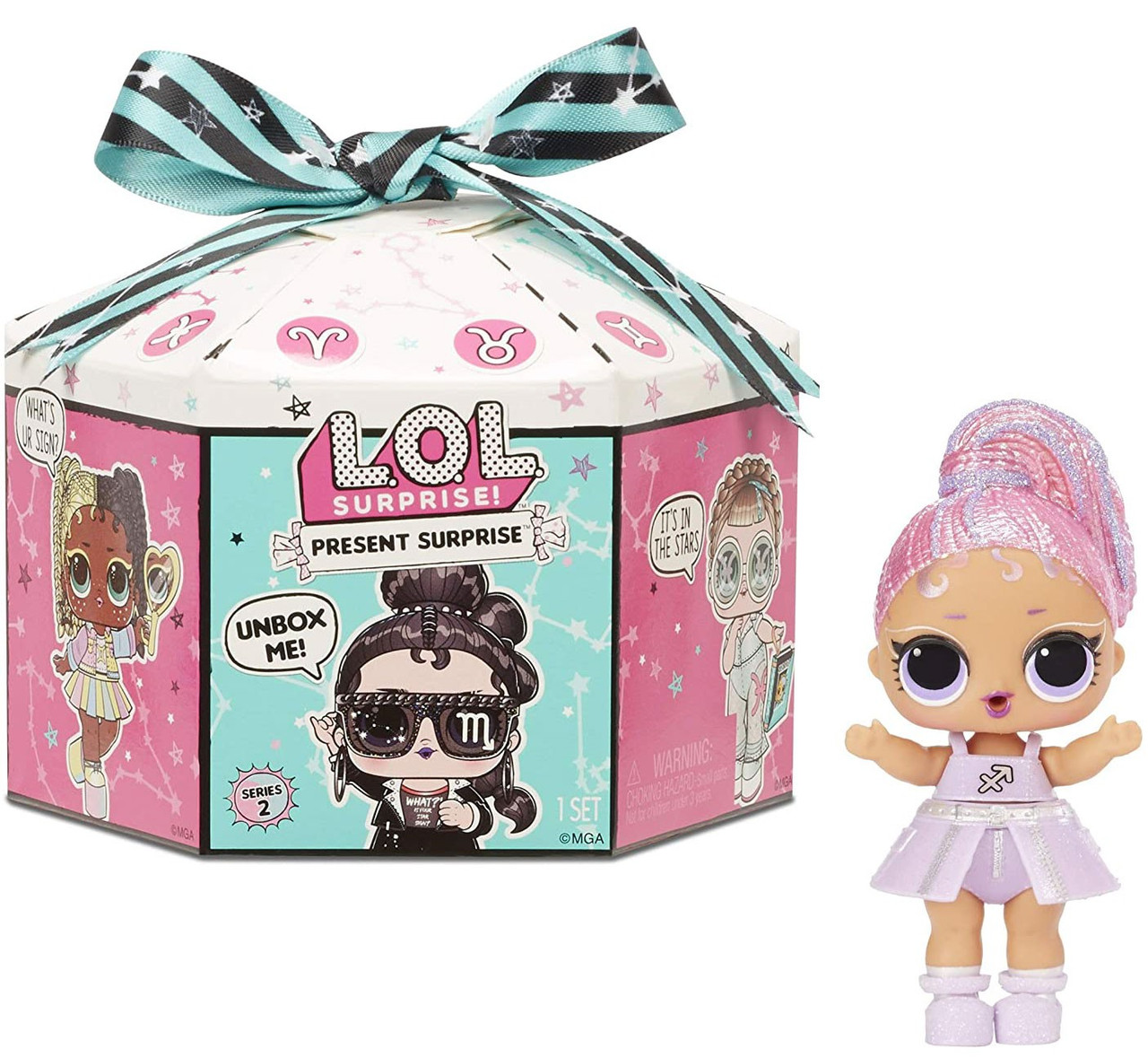 Present Surprise Doll W// 8 Surprises LOL Surprise Gift Box New Sealed