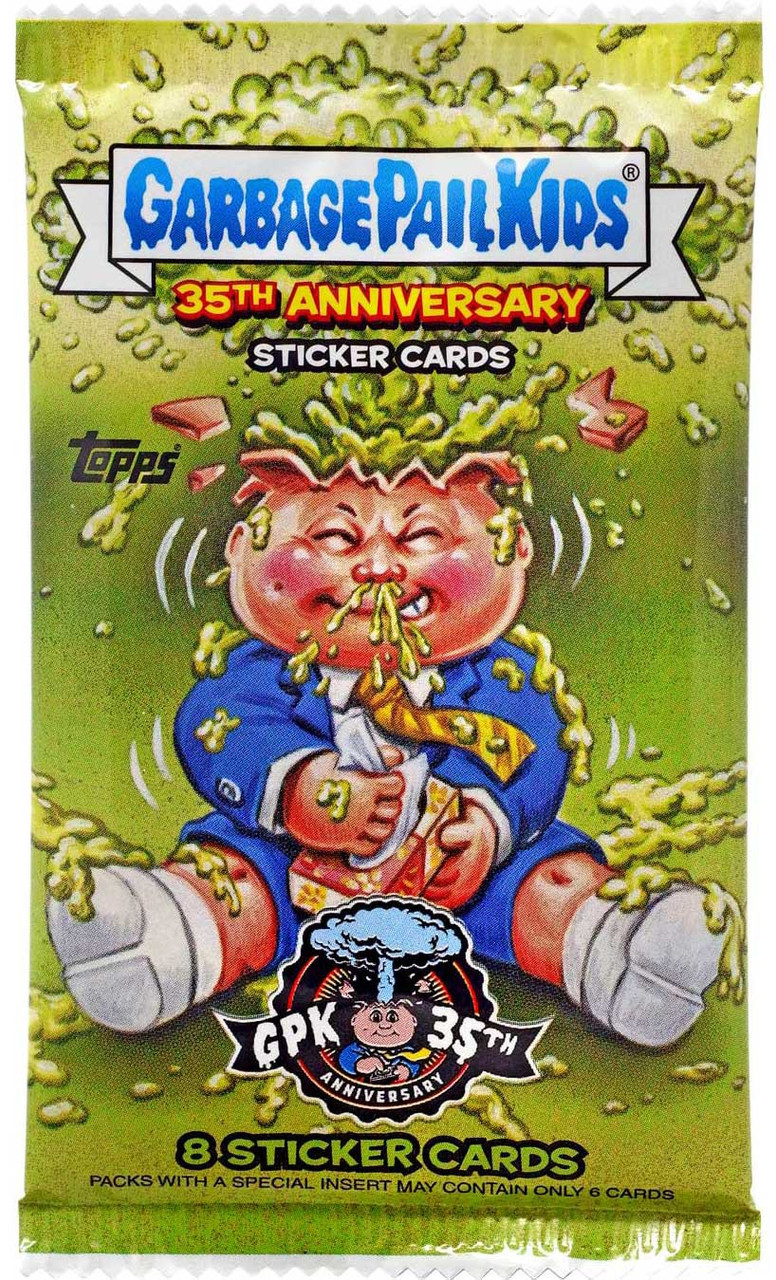 Garbage Pail Kids Topps 2020 Series 2 GPK 35th Anniversary Trading Card Pack 8 Sticker Cards