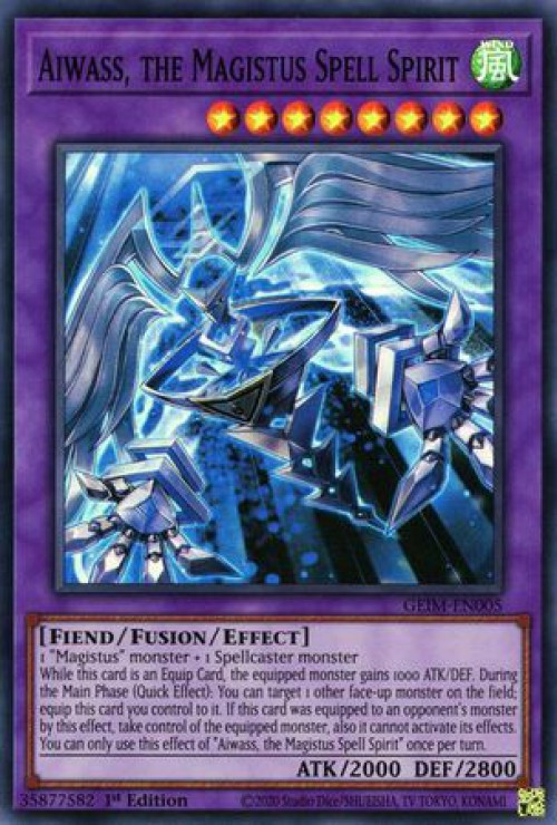 YuGiOh Genesis Impact Single Card Super Rare Aiwass, the Magistus