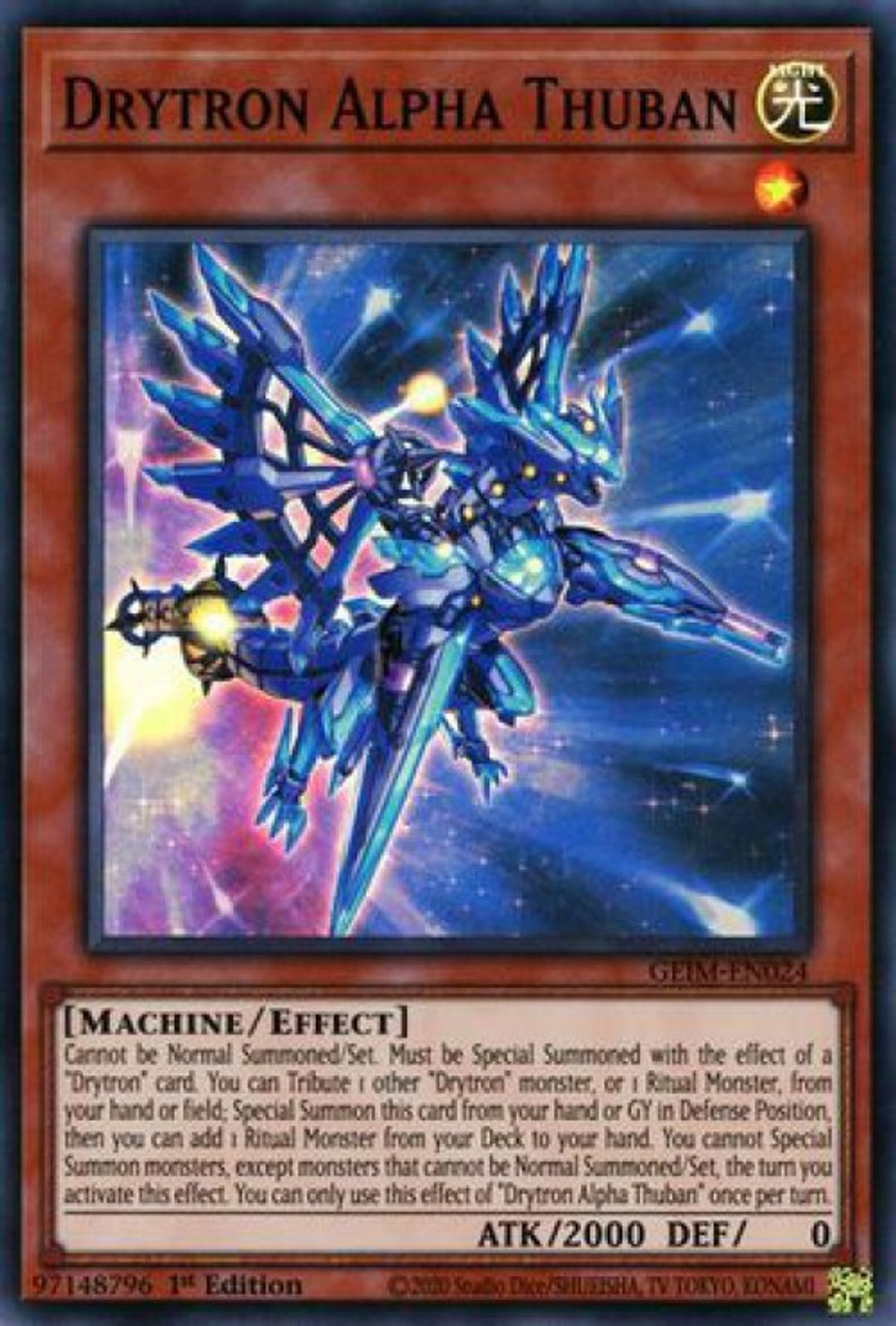 YuGiOh Genesis Impact Single Card Super Rare Drytron Alpha Thuban GEIMEN024 ToyWiz