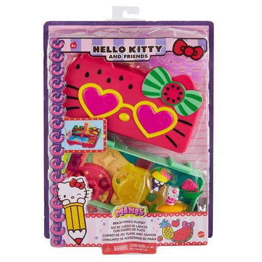 Sanrio Hello Kitty Friends Watermelon Beach-Themed Pencil Box