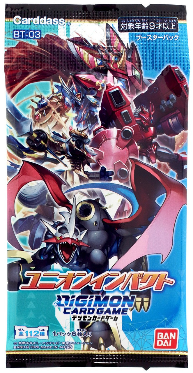 Digimon Trading Card Game Union Impact Booster Pack BT-03 JAPANESE