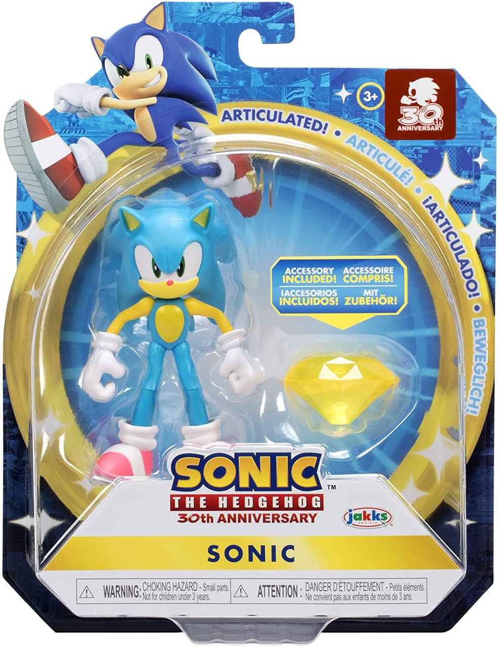 New ソニック Sonic The Hedgehog 30th Anniversary Basic Wave 6 Sonic 4 Action