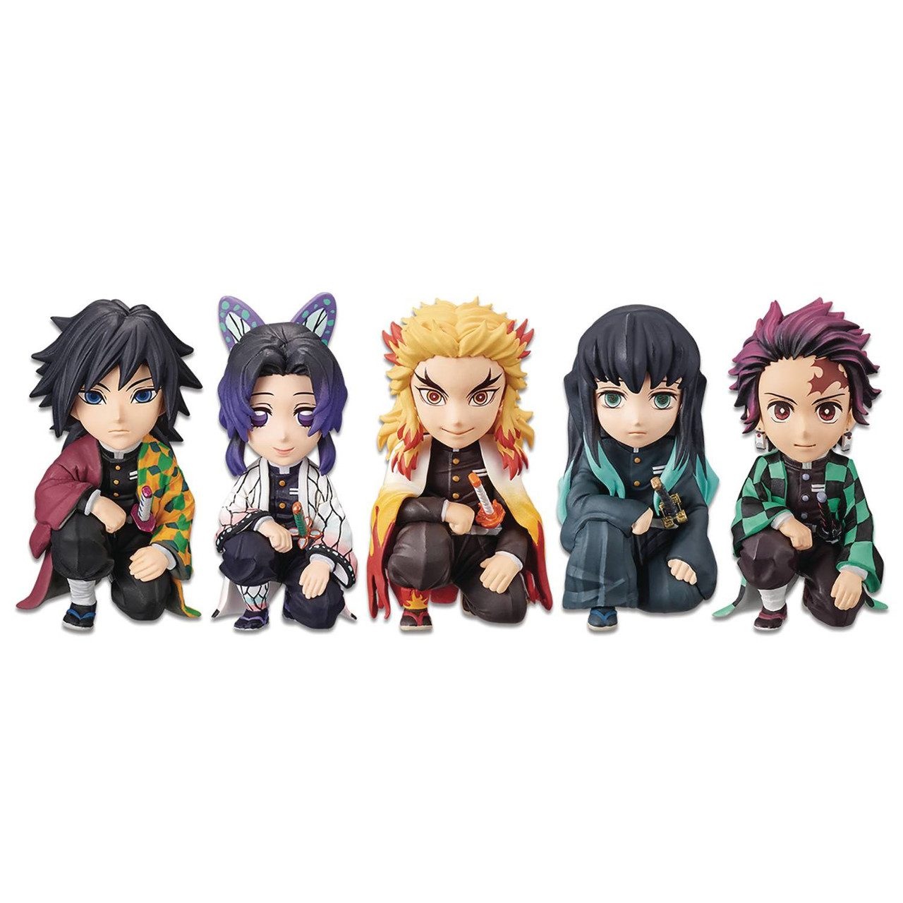 Demon Slayer Kimetsu No Yaiba Wcf Presence Of The Oyakata Sama 2 5 Set Of 5 Collectible Pvc Figures Set 1 Banpresto Toywiz
