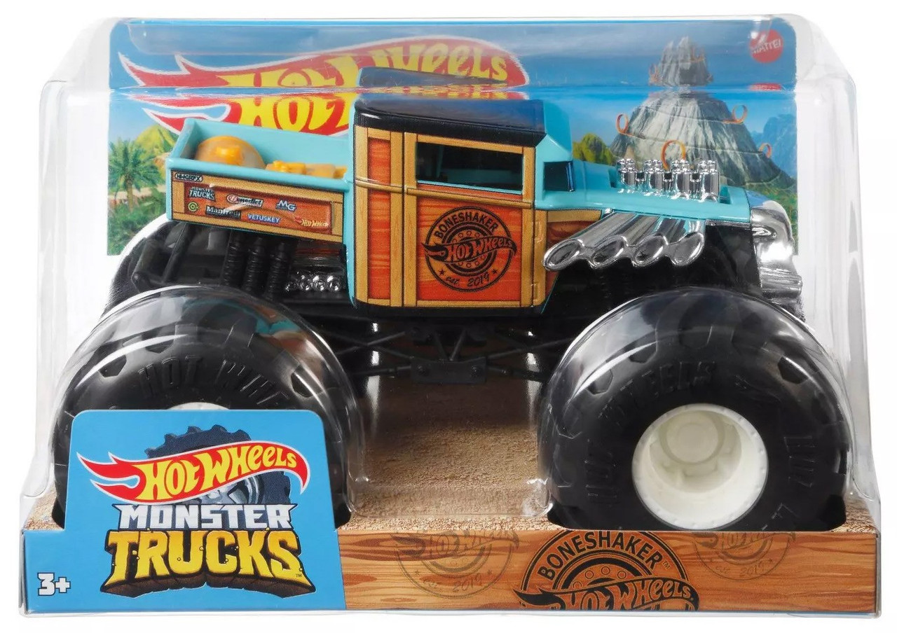 Hot Wheels Monster Trucks Bone Shaker 124 Diecast Car Woodie
