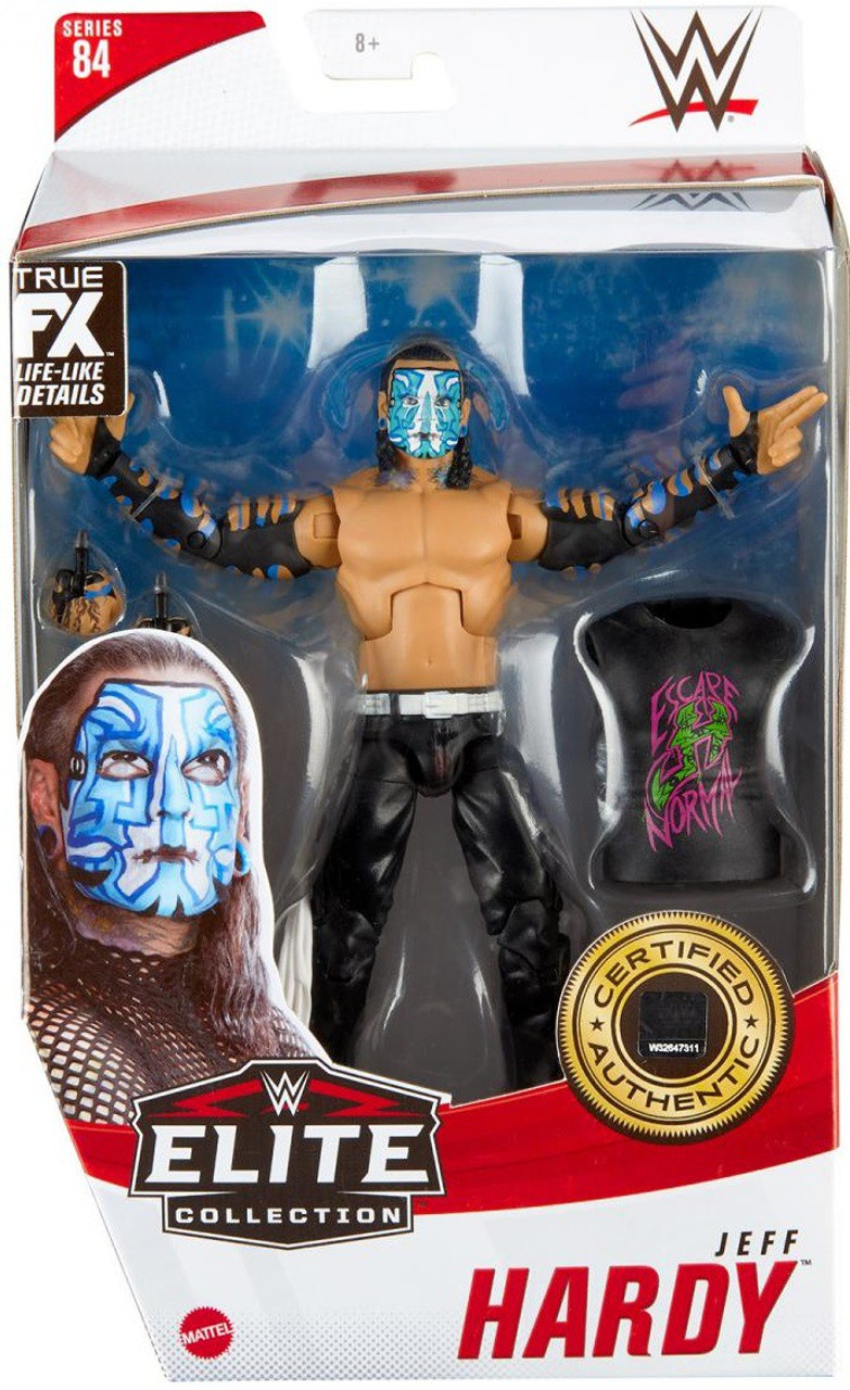 Wwe Wrestling Elite Collection Series 84 Jeff Hardy 7 Action Figure Blue Face Paint Regular Version Mattel Toys Toywiz
