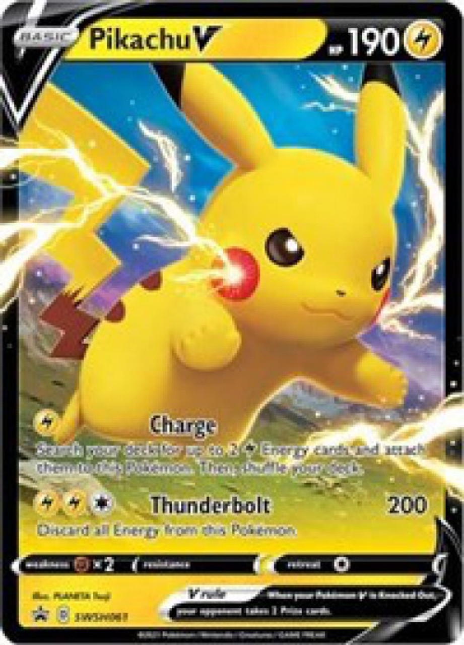 Pokemon Sword Shield Promo Single Card Ultra Rare Pikachu V SWSH061 Pokemon Sword Shield Promo Single Card Ultra Rare Pikachu V SWSH061