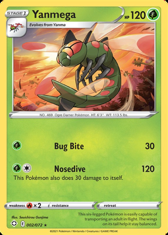 yanmega pokemon card - (7/114) Stage 1 Pokemon Cards - Scarlet &