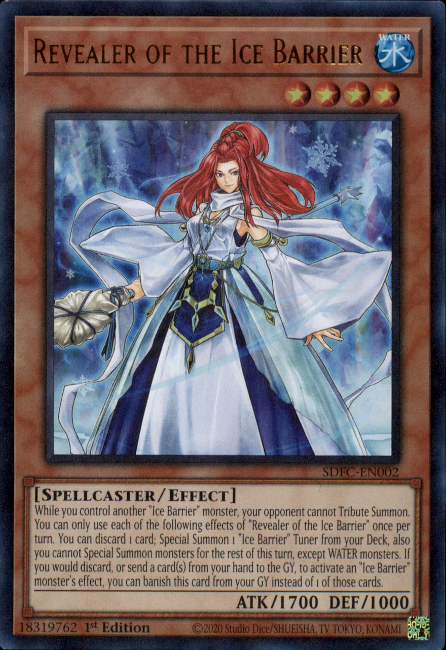 Tiger King of the Ice Barrier Dewloren SDFC-EN042 Ultra Rare 1st Edition YGO