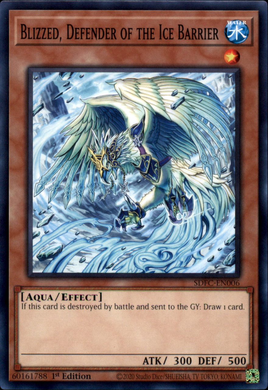 Defender of the Ice Barrier SDFC-EN009 Yu-Gi-Oh Card 1st Edition