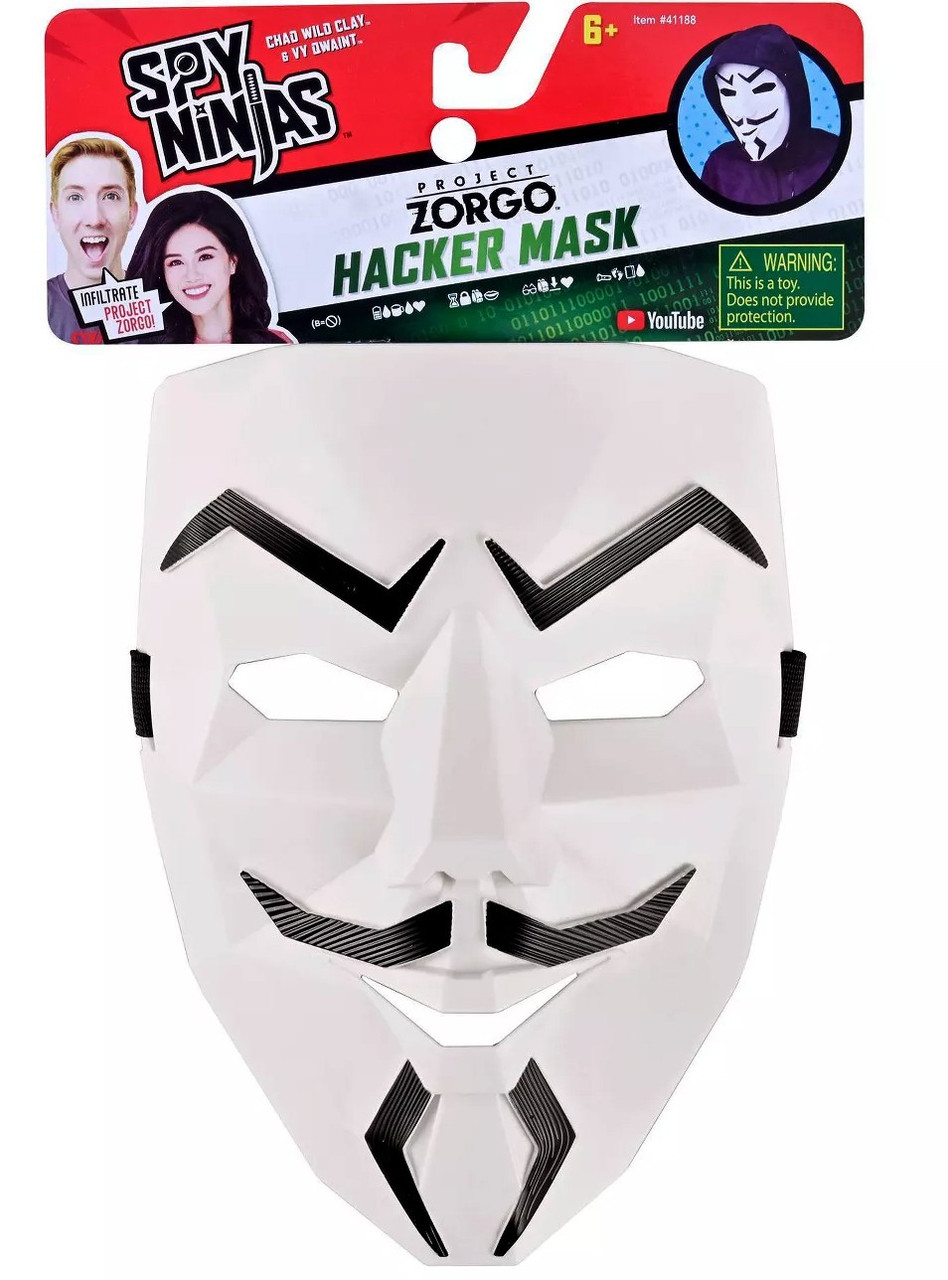 Spy Ninjas Chad Wild Clay Vy Qwaint Project Zorgo Hacker Mask Playmates Toywiz - roblox hacker mask catalog
