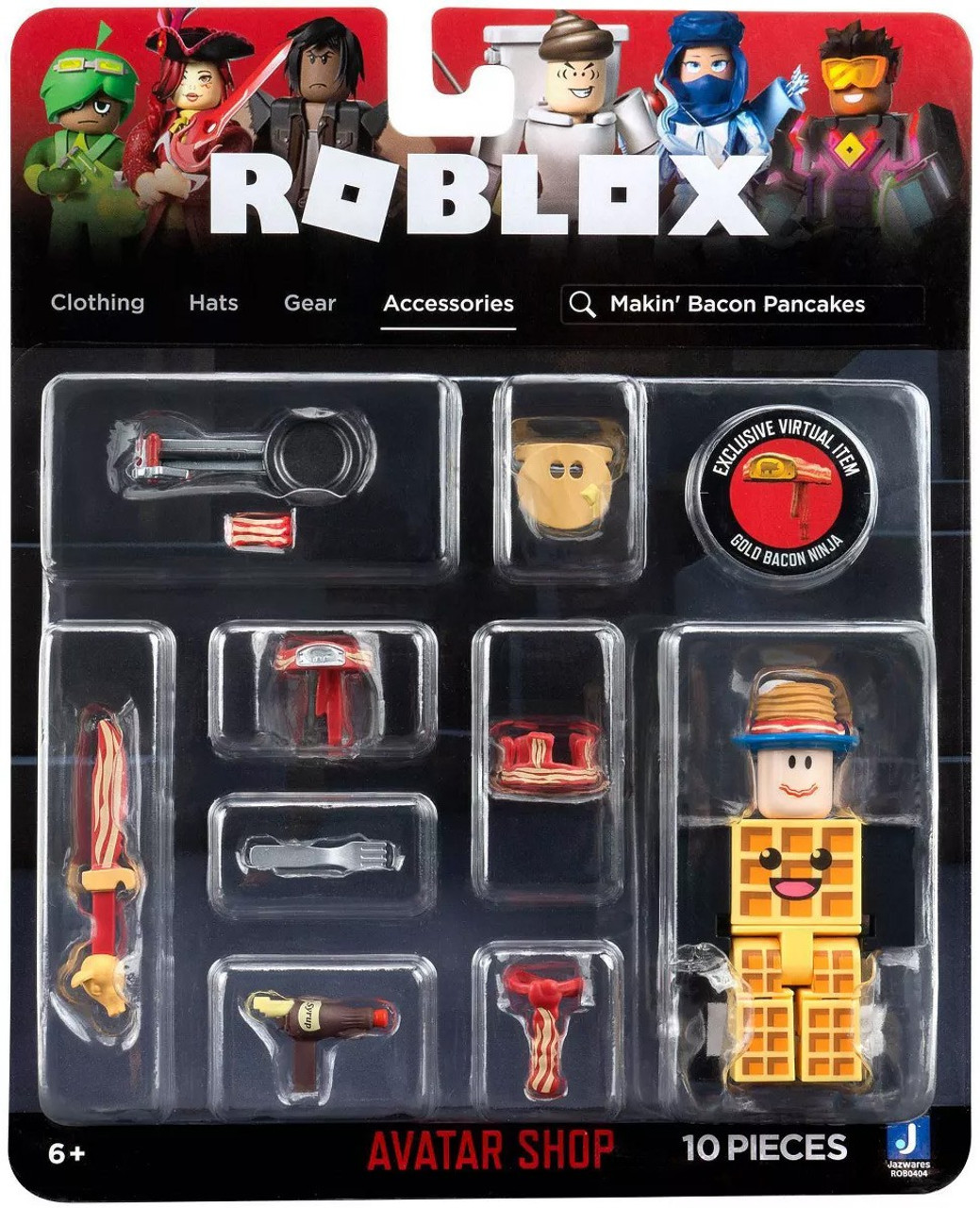 Roblox Avatar Shop Makin Bacon Pancakes 3 Action Figure Jazwares Toywiz - roblox best summoner gear