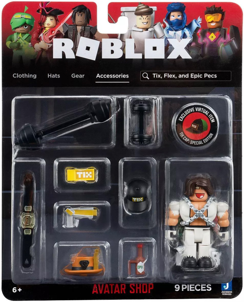 Roblox Avatar Shop Tix Flex Epic Pecs 3 Action Figure Jazwares Toywiz - epic mask roblox