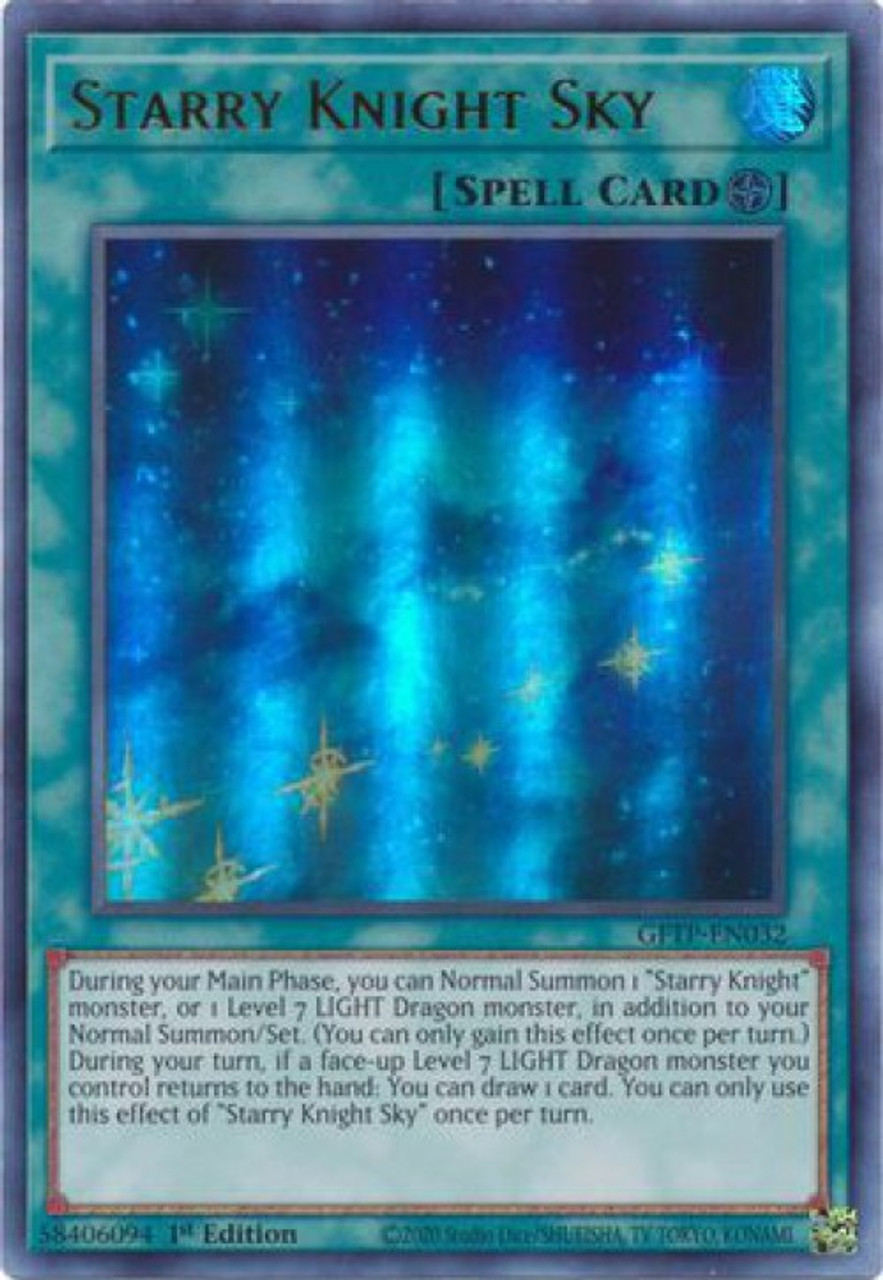 Yugioh Ghosts From The Past Single Card Ultra Rare Starry Knight Sky Gftp En032 Toywiz - roblox good trades for green starry