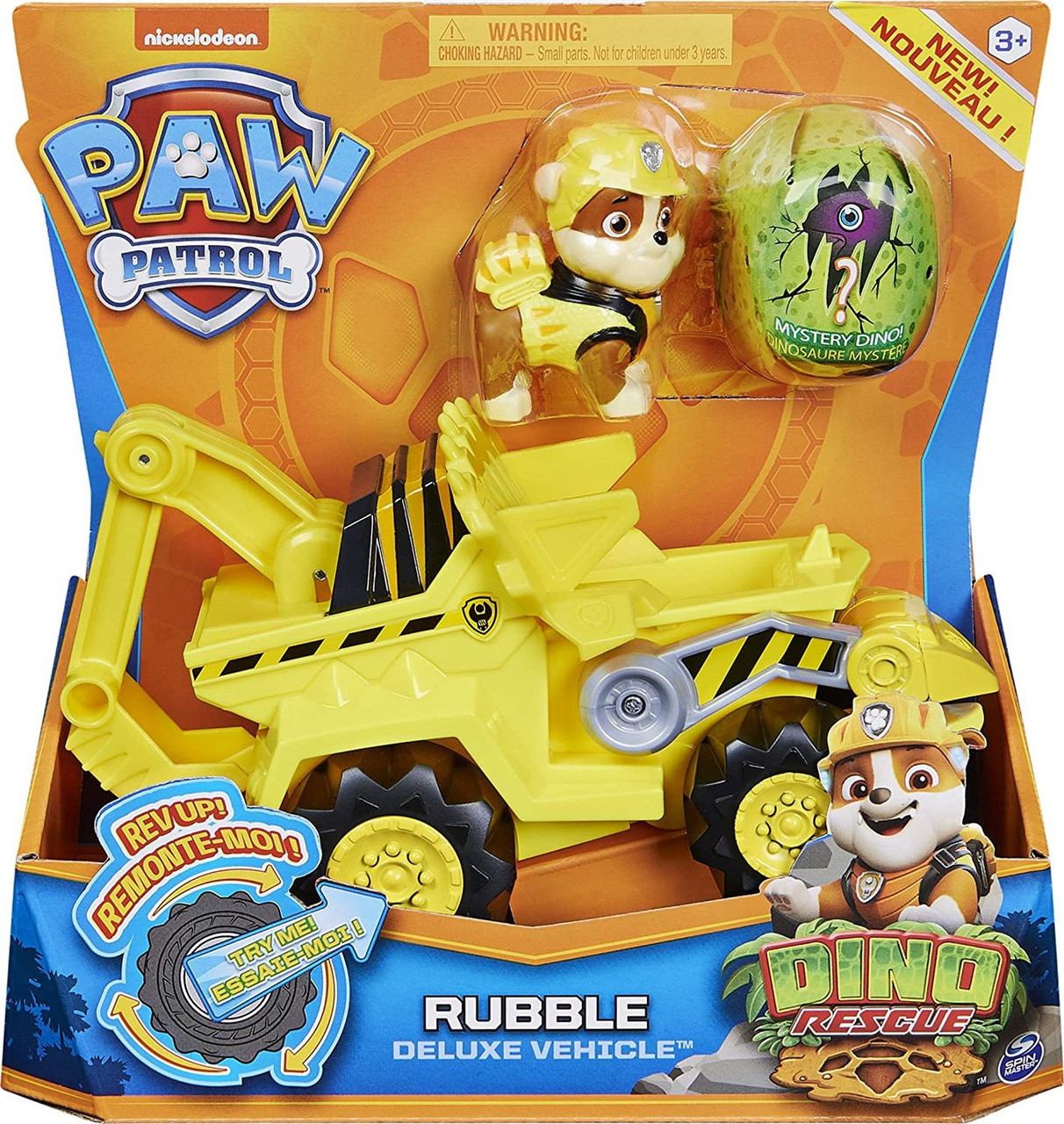 Paw Patrol Dino Rescue Rubble Deluxe Vehicle Includes 1 ...