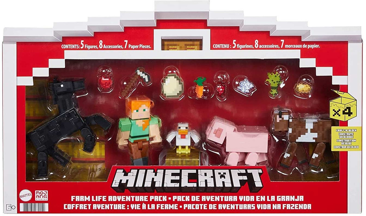 Minecraft Farm Life 3 25 Adventure Pack Mattel Toys Toywiz - minecraft farm life 3 25 adventure pack roblox farm life how to upgrade axe Minecraft Farm Life 3 25 Adventure Pack Mattel Toys Toywiz - roblox farm life how to upgrade axe