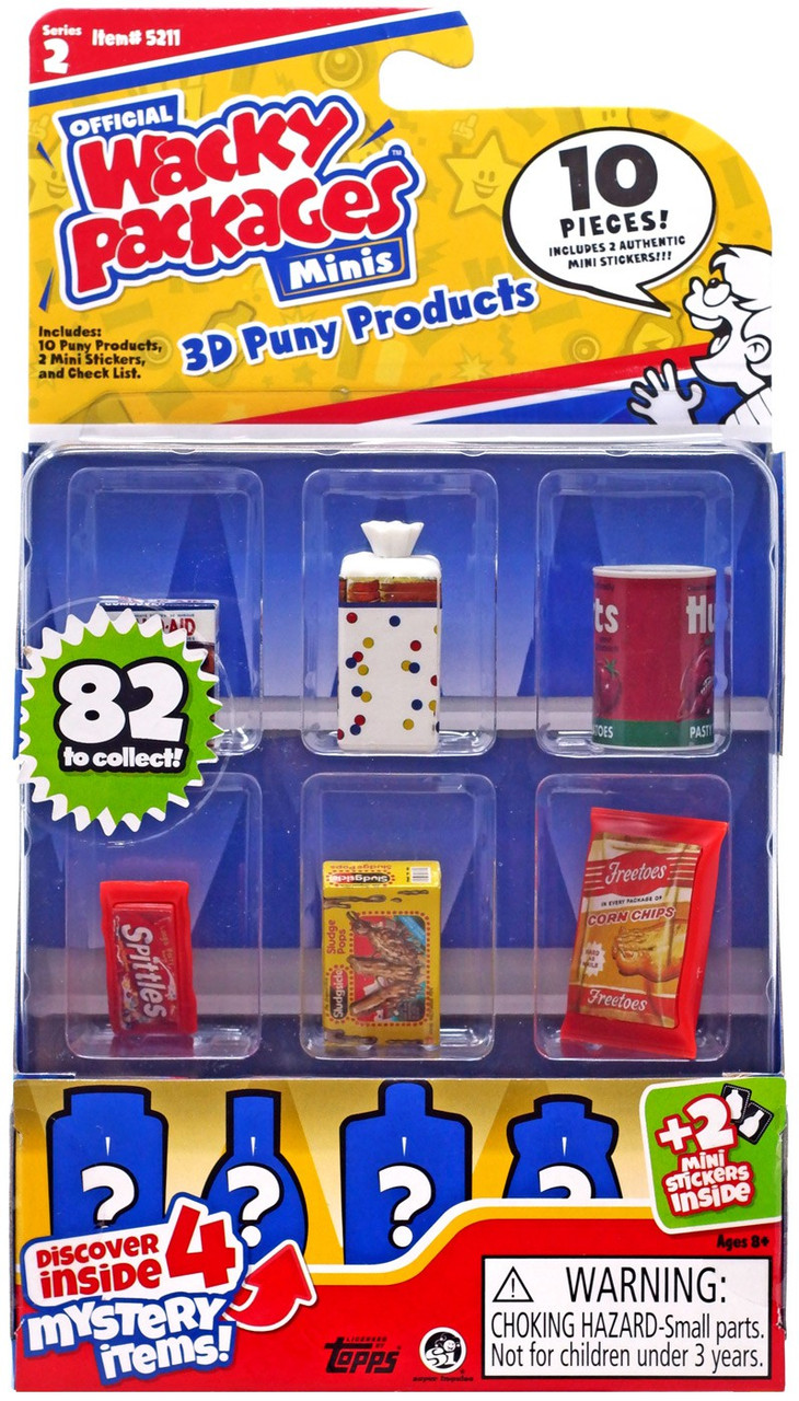 Worlds Smallest Wacky Packages Minis Series 2 Figure 10-Pack Super