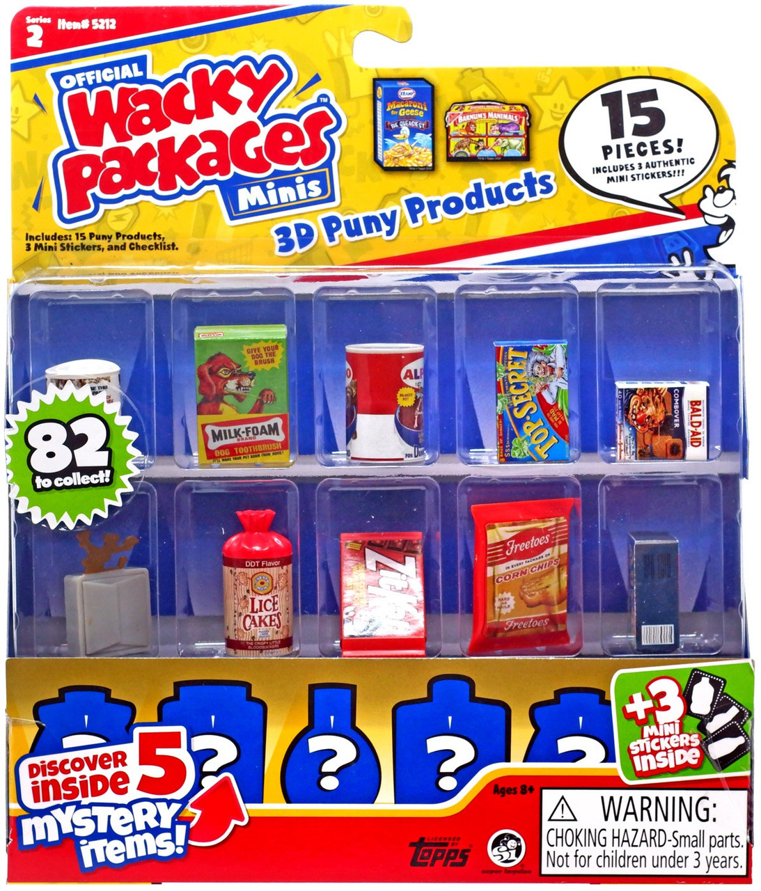 Worlds Smallest Wacky Packages Minis Series 2 Figure 15-Pack Super