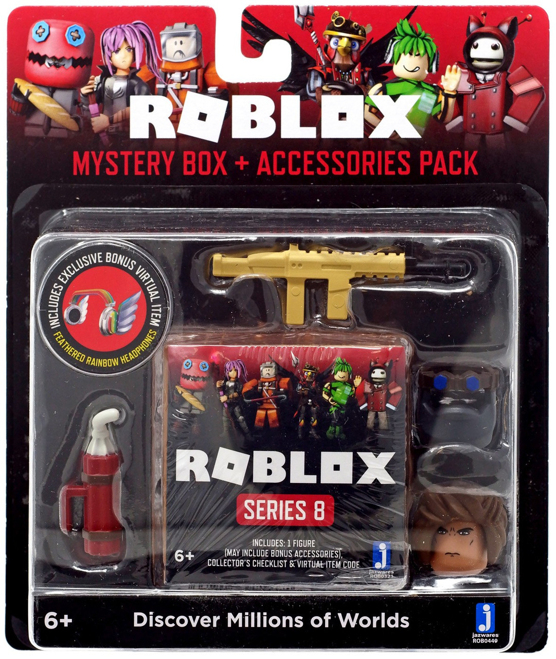 Roblox Series 8 3 Mystery Box Accessories Pack Version 3 Jazwares Toywiz - cotton eyed joe roblox song id