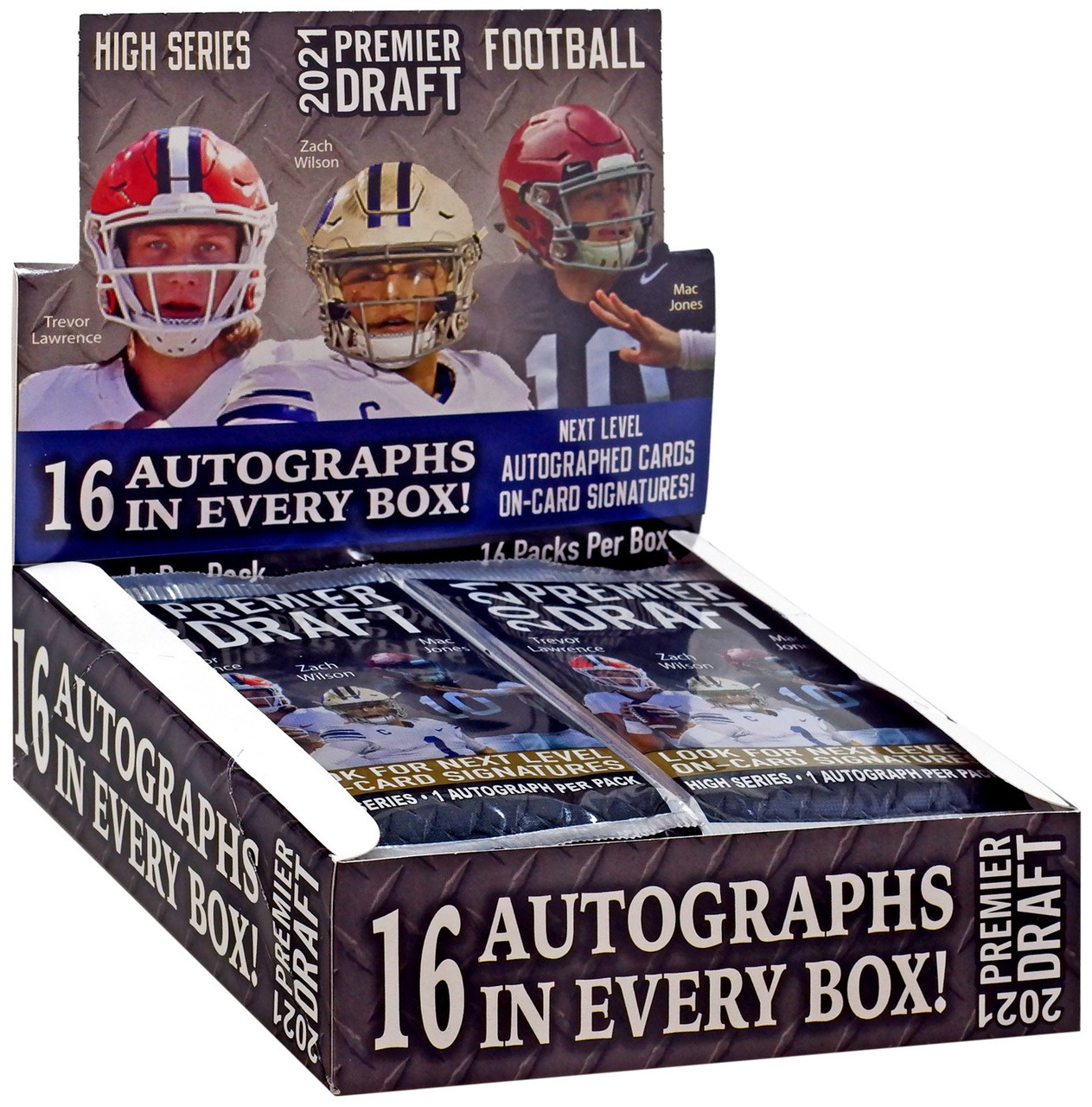 NFL 2021 Hit Premier Draft High Series Football Trading Card HOBBY Box