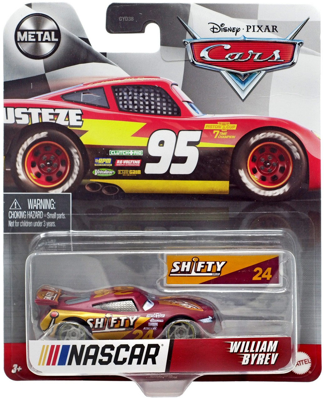 ミニカー Disney Pixar Cars Precision Series Disney Pixar Cars Cars 3 NASCAR William Byrev 155 Diecast Car