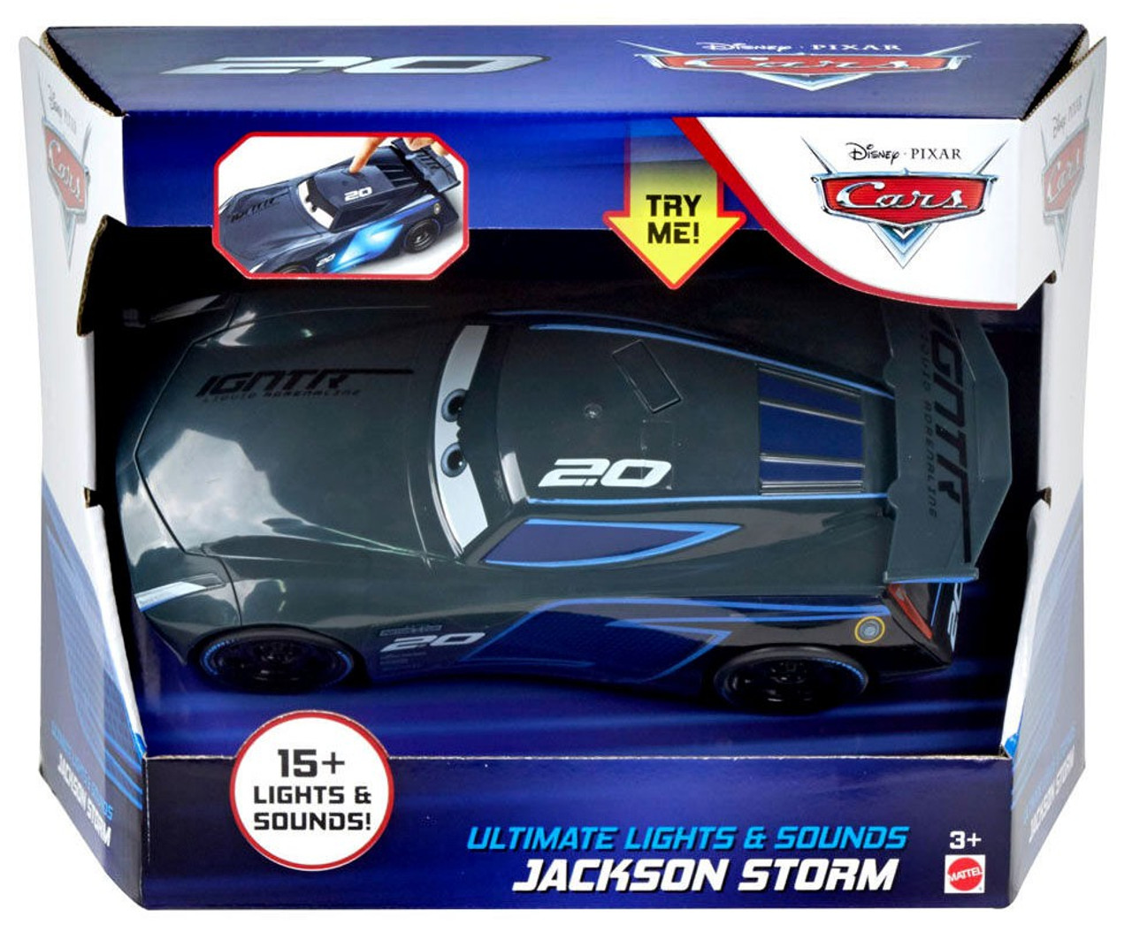 Disney Pixar Cars Cars 3 Ultimate Lights Sounds Jackson Storm Vehicle Damaged Package Mattel Toys Toywiz - roblox car reving