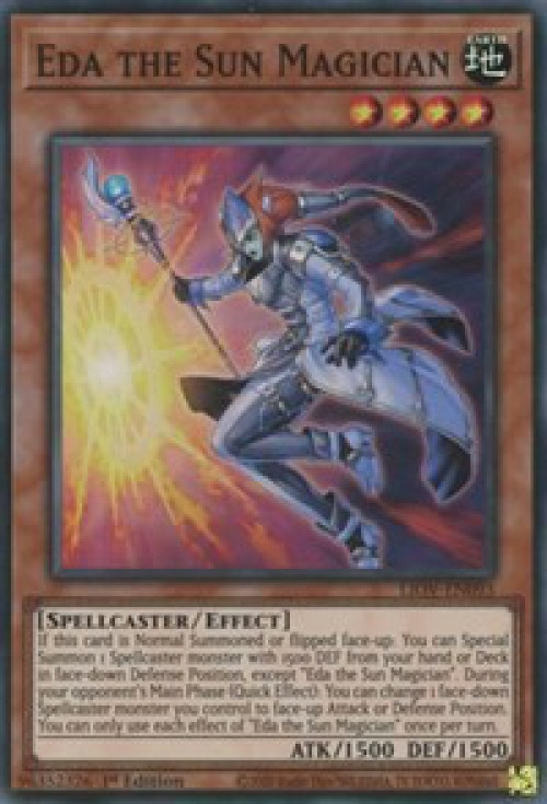 YuGiOh Lightning Overdrive Single Card Super Rare Eda the Sun Magician