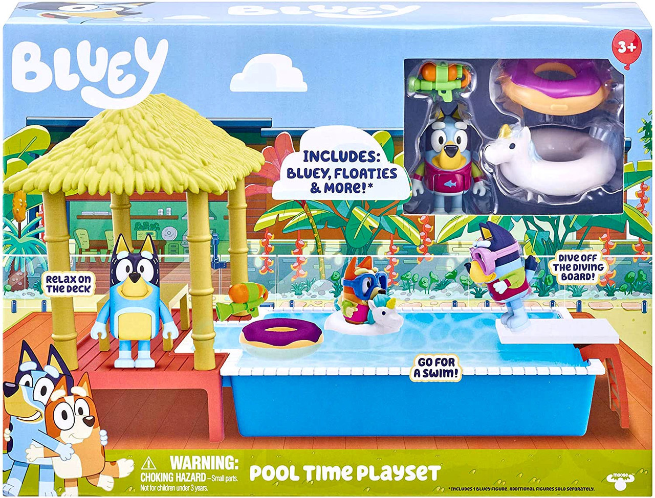 Bluey Pool Time Playset Playset Moose Toys ToyWiz