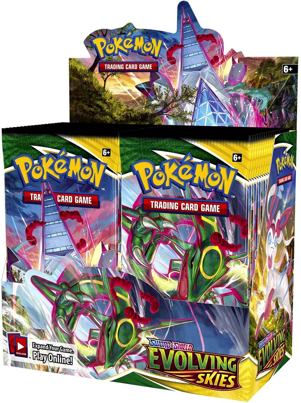 Pokemon Sword Shield Evolving Skies Booster Box 36 Packs, Wire